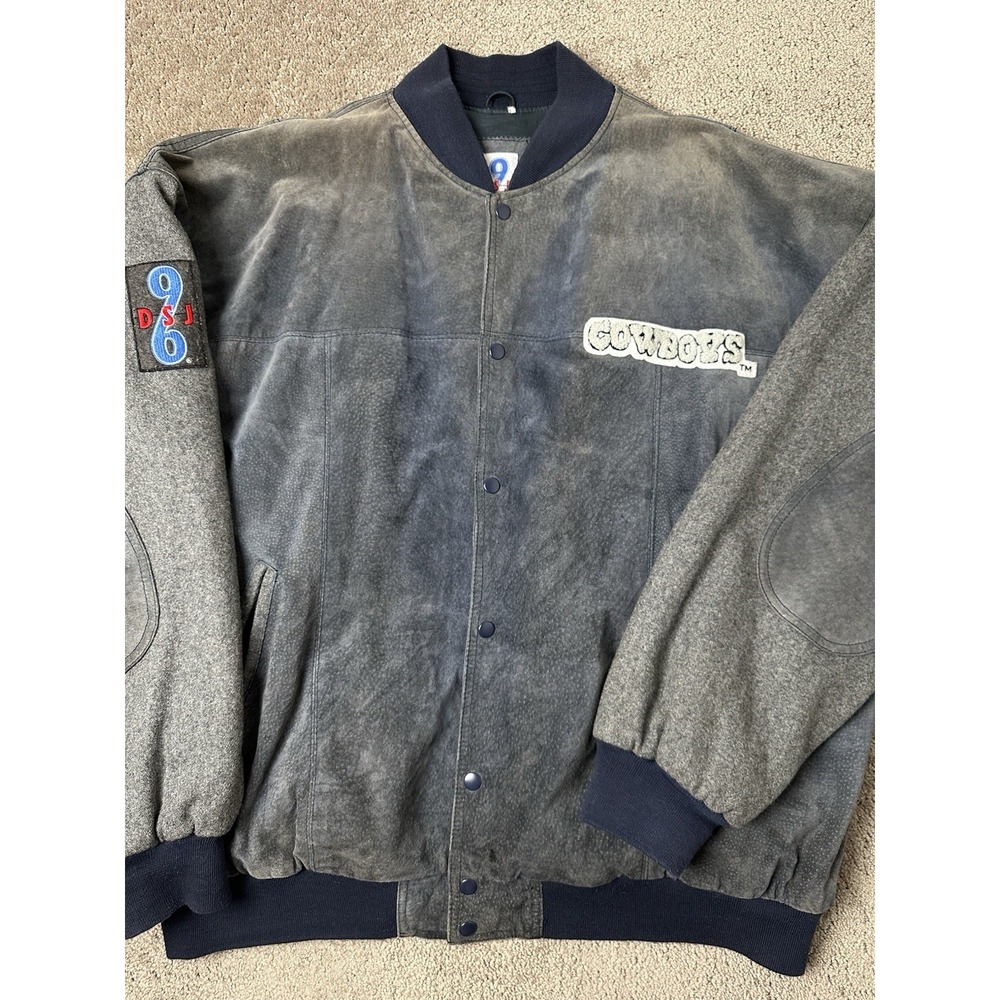 Rare Vintage Mens Jacket DSJ 96 Dallas Cowboys Rugby‎ Club NFL Style, Size XXL - Picture 3 of 13